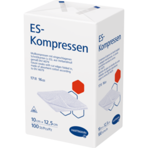 ES-KOMPRESSEN unsteril 10x12,5 cm 16fach