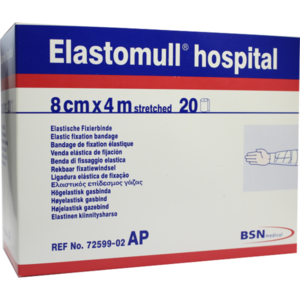 ELASTOMULL hospital 8 cmx4 m elast.Fixierb.weiß