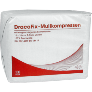 DRACOFIX OP-Kompressen 10x10 cm unsteril 8fach