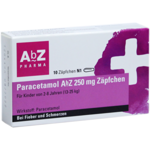 PARACETAMOL AbZ 250 mg Zäpfchen