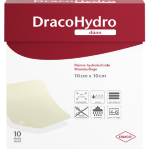 DRACOHYDRO dünn Hydrokoll.Wundauflage 10x10 cm