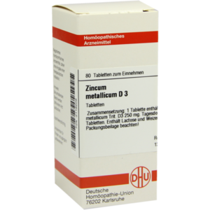 ZINCUM METALLICUM D 3 Tabletten