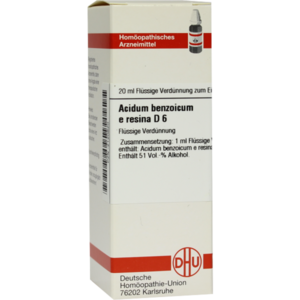 ACIDUM BENZOICUM E Resina D 6 Dilution