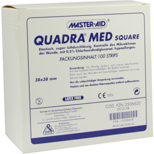 QUADRA MED square 38x38 mm Strips Master Aid