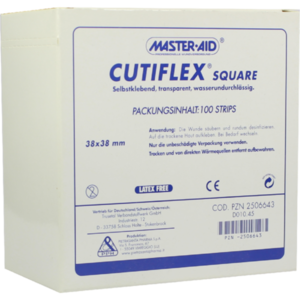 CUTIFLEX Folien-Pflaster square 38x38 mm MasterAid