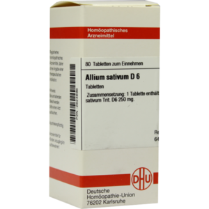 ALLIUM SATIVUM D 6 Tabletten