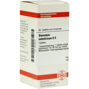 BISMUTUM SUBNITRICUM D 6 Tabletten