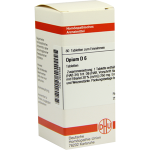 OPIUM D 6 Tabletten