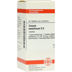 ZINCUM METALLICUM D 8 Tabletten