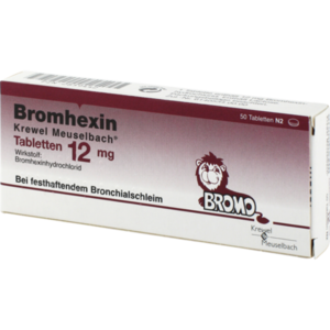 BROMHEXIN Krewel Meuselb.Tabletten 12mg