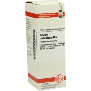 ZINCUM METALLICUM D 6 Dilution