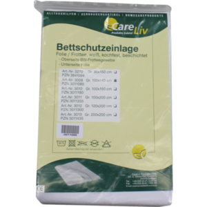 BETTSCHUTZEINLAGE Folie Frottee 100x140 cm