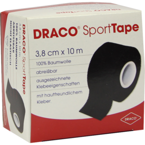 DRACO TAPEVERBAND 3,8 cmx10 m schwarz