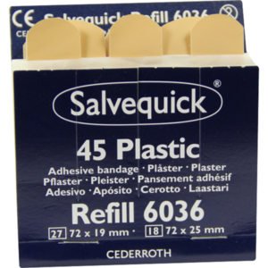 SALVEQUICK Pflasterstrips wasserfest Refill 6036