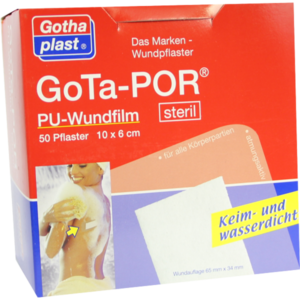 GOTA-POR PU Wundfilm 10x6 cm steril Pflaster