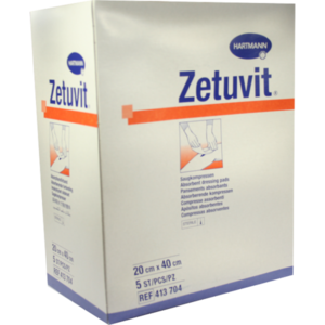 ZETUVIT Saugkompressen steril 20x40 cm