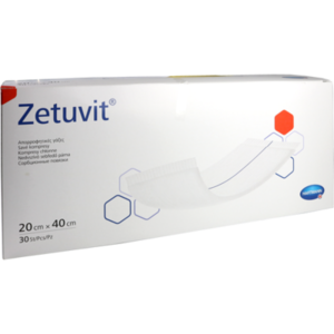 ZETUVIT Saugkompressen unsteril 20x40 cm