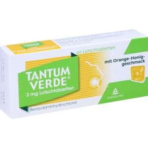 TANTUM VERDE 3 mg Lutschtabl.m.Orange-Honiggeschm.