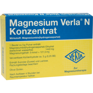 MAGNESIUM VERLA N Konzentrat Plv.z.H.e.L.z.Einn.