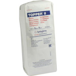 TOPPER 8 Kompr.5x5 cm unsteril