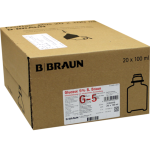 GLUCOSE 5% B.Braun Ecoflac Plus 20X100 Ml - Arzneiprivat