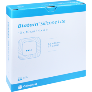 BIATAIN Silicone Lite Schaumverband 10x10 cm