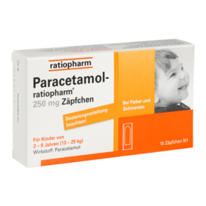 PARACETAMOL-ratiopharm 250 mg Zäpfchen
