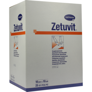 ZETUVIT Saugkompressen steril 10x10 cm