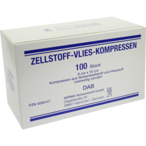 ZELLSTOFF VLIES Kompressen unsteril 8x10 cm