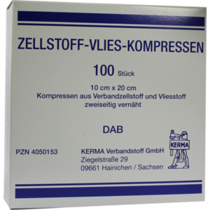 ZELLSTOFF VLIES Kompressen unsteril 10x20 cm
