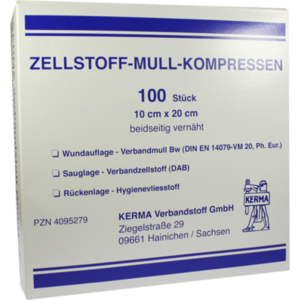 ZELLSTOFF MULLKOMPRESSEN 10x20 cm unsteril