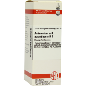 ANTIMONIUM SULFURATUM aurantiacum D 6 Dilution