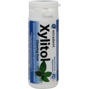 MIRADENT Xylitol Chewing Gum Minze