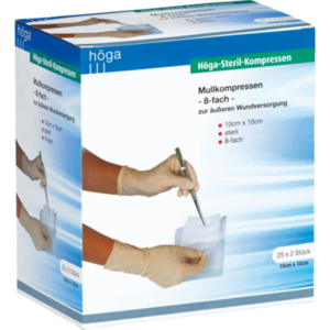 HÖGA-KOMPRESSEN 10x10 cm steril 8fach