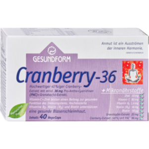 GESUNDFORM Cranberry 36 Kapseln