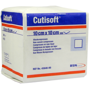 CUTISOFT Vlieskompressen unsteril 10x10 cm