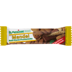 DR.MUNZINGER Fruchtschnitte Mandel schokoliert