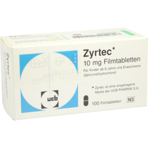 ZYRTEC 10 mg Filmtabletten