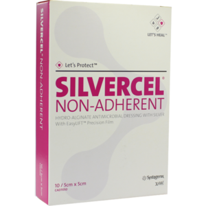 SILVERCEL non Adherent Kompressen 5x5 cm