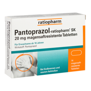 Pantoprazol Ratioph SK 20mg Magensaftresistente Tabletten