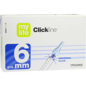 MYLIFE Clickfine Pen-Nadeln 6 mm 31 G