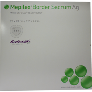 MEPILEX Border Sacrum Ag Schaumverb.23x23 cm ster.