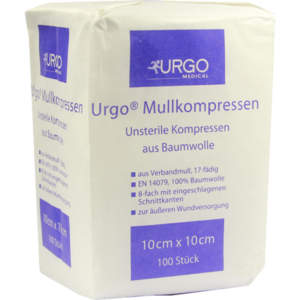 URGO MULLKOMPRESSEN 10x10 cm unsteril