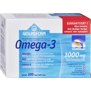 GESUNDFORM Omega-3 1.000 mg Vega Soft Kapseln