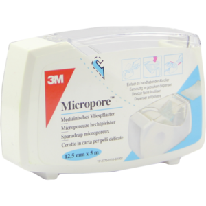 MICROPORE Vliespfl.1,25 cmx5 m m.Abr.1530NP-0SD