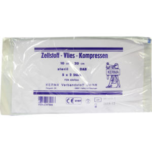 ZELLSTOFF VLIES Kompressen steril 10x20 cm
