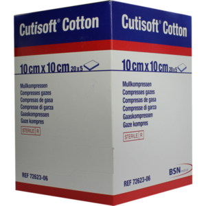 CUTISOFT Cotton Kompr.10x10 cm 12fach