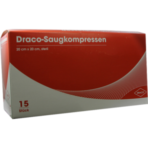 SAUGKOMPRESSEN steril 20x20 cm Draco