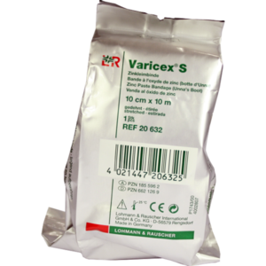 VARICEX S Zinkleimbinde 10 cmx10 m