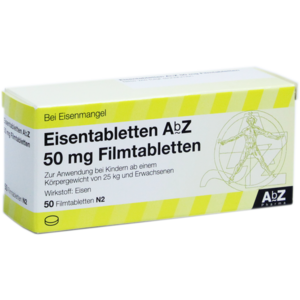 EISENTABLETTEN AbZ 50 mg Filmtabletten